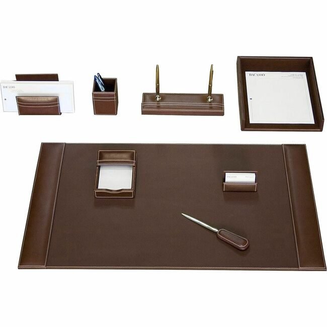 Dacasso Dsk St Lthr Bn 8PC DACD3212