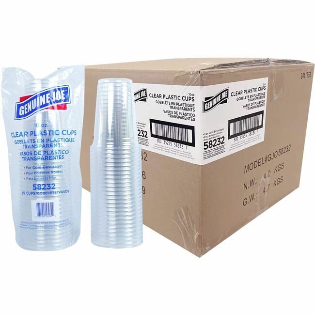 Genuine Joe Cup Cold 10OZ Clear GJO58232CT