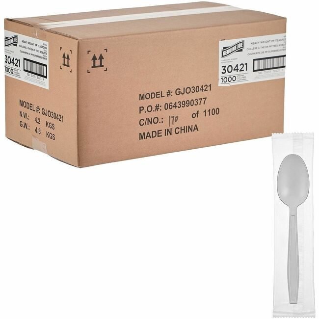 Genuine Joe Spoon Hw Pp White Iw GJO30421