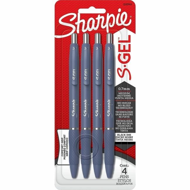 Sharpie / Expo / Prismacolor / Sanford Newell Brands / Sanford Sharpie / Expo / Prismacolor / Pen S-Gel 0.7MM Mnmid 4 Count SAN2220964