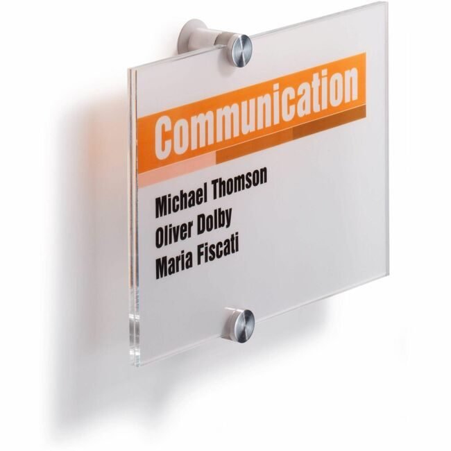 DURABLE Sign Acrl Wall 8.25X5.7 Tr DBL482319