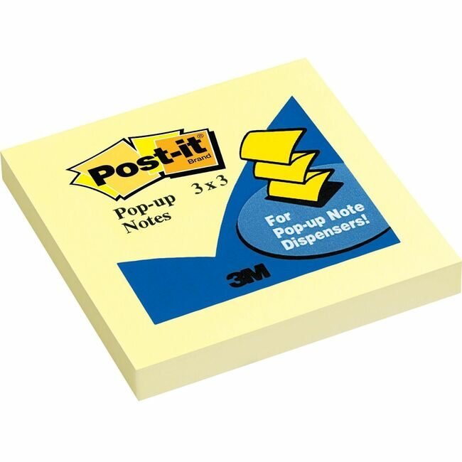 3M Company Note Popup 3X3 90SH Canary MMMR330-YW