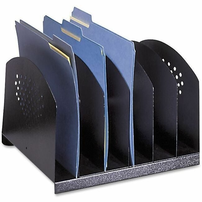 Safco Products Rack Desk Steel 6 SECTIONS SAF3155BL