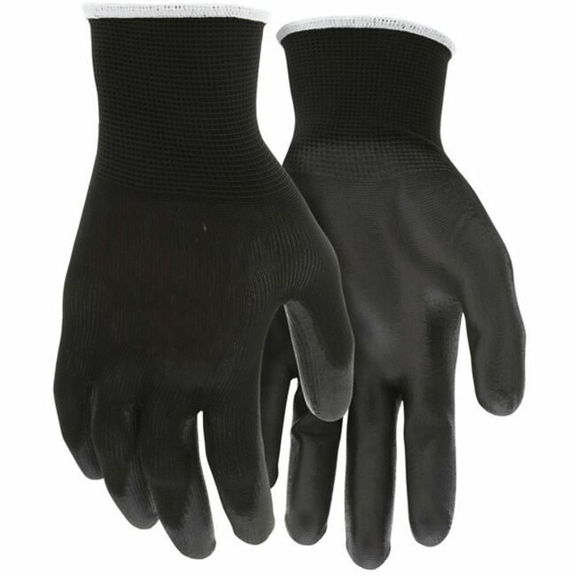 MCR Safety Glove Work Pu 13GA Black XL MCSCRWB96699XL