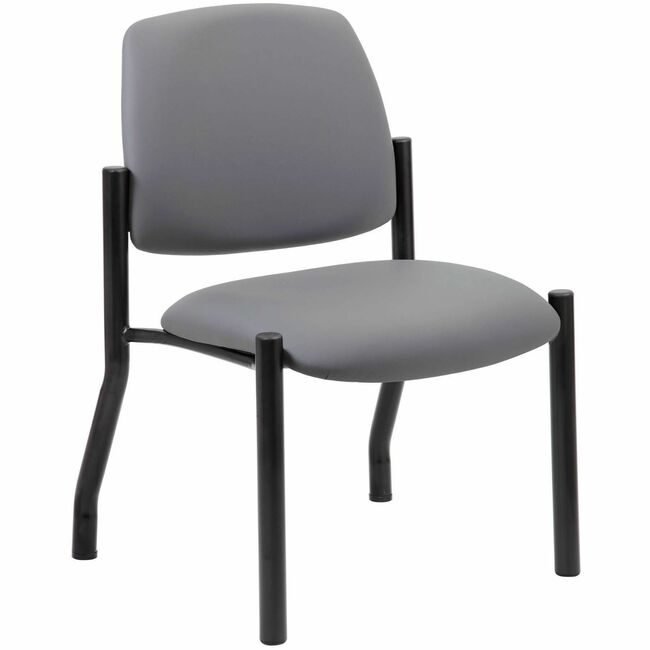Boss Office Products Chair Guest Antimicrobial Heav BOP9595AMGY