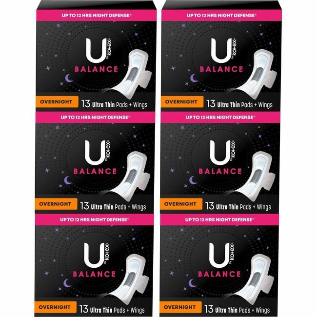 Kimberly-Clark Professional Kleenex / Scott / WypAll / Kimtech Kotex Thin Overnight Pad 13
