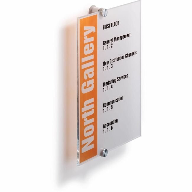 DURABLE Sign Acrl Wll 8.25X11.75 Tr DBL482519