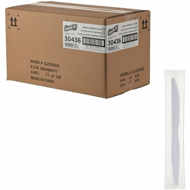 Genuine Joe Knife Hw Ps White Iw GJO30436
