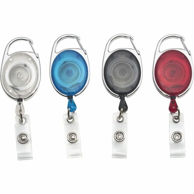 Advantus Corporation Reel Badge Carbiner Assorted AVT75552