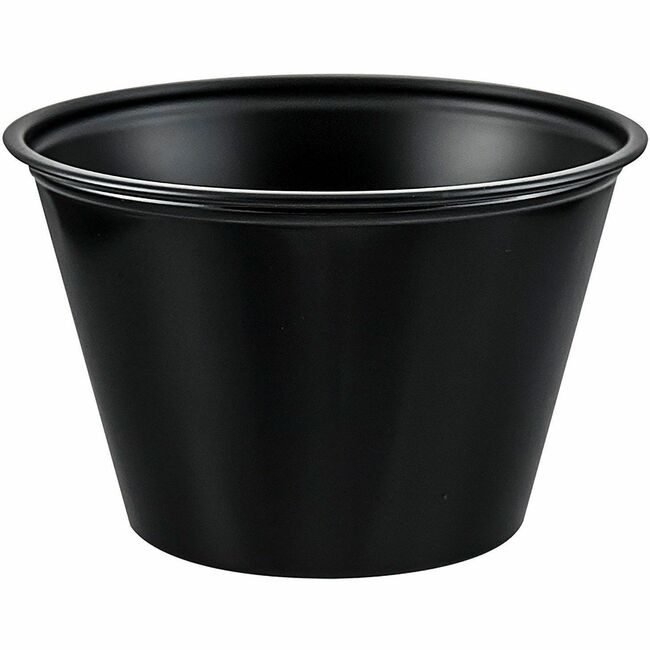 Dart Container Corporation Cup Souffle Plastic 4OZ Black DCCP400BLK