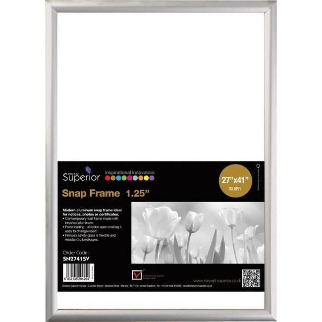 Stewart Superior Seco Snapframe Almnm 27X41 Svr SSCSN2741SV