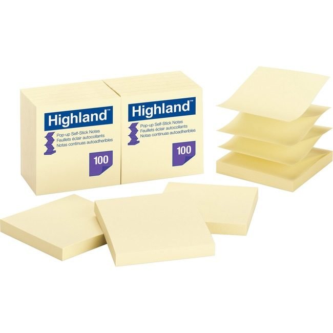 3M Company Note Popup Yellow 3X3 MMM6549-PUY