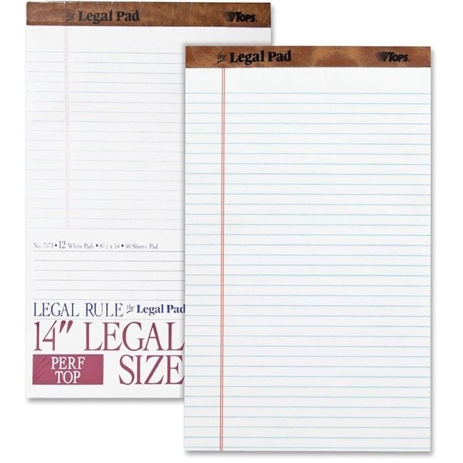 TOPS Products Pad Legal Rld Perf We TOP7573