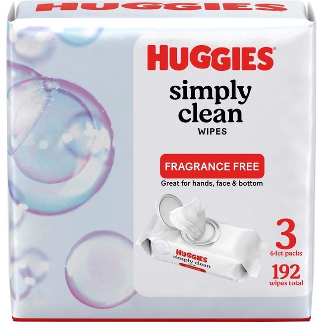 Kimberly-Clark Professional Kleenex / Scott / WypAll / Kimtech Wipes Simplycln Hggies 3X64 KCC54483