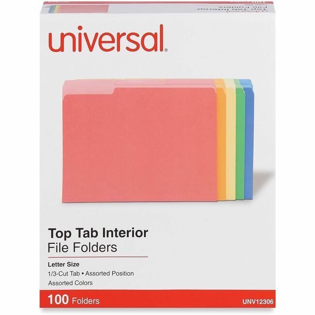 Universal Office Products Folder Inter 1/3C Letter Assorted UNV12306