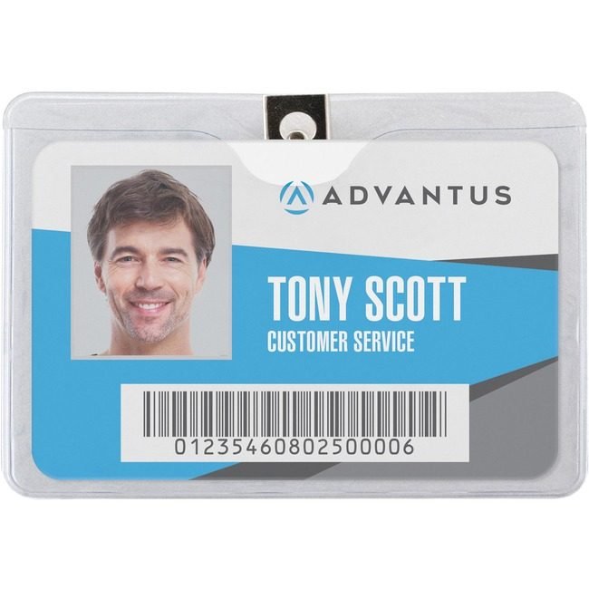 Advantus Corporation Holder W/Clp Hrz 50 Pack Clear AVT75456