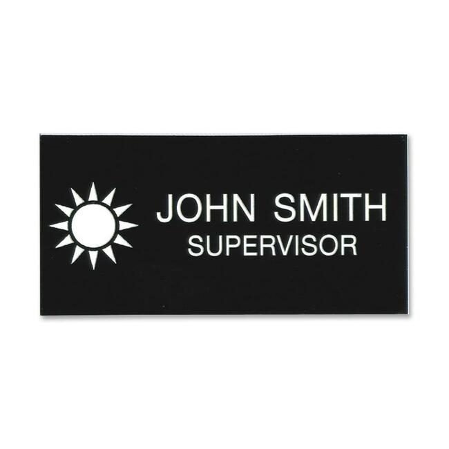 Shachihata / Xstamper Badge Name Logo 3LINE 1.5X3 XSTJ23