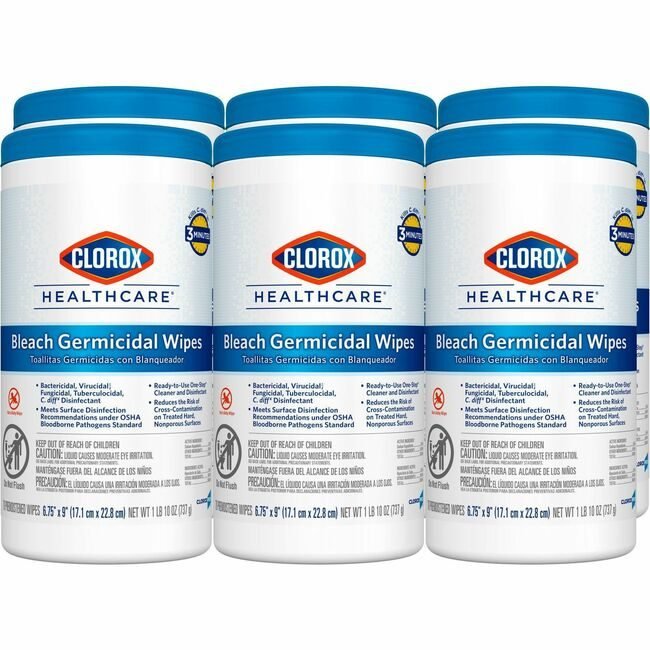 CloroxPro / Clorox The Clorox Company CloroxPro / Wipes Germicidal Reg 70 Count CLO35309CT