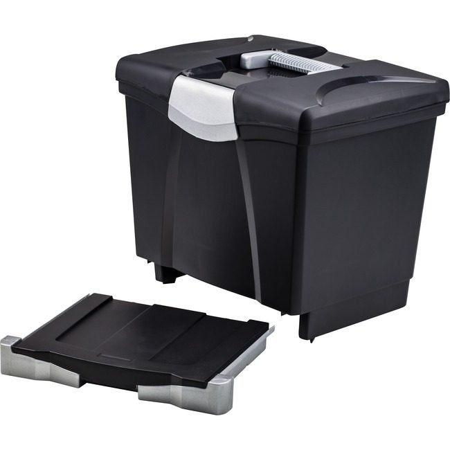 Storex File Box W/Drawer Gray STX61523U01C