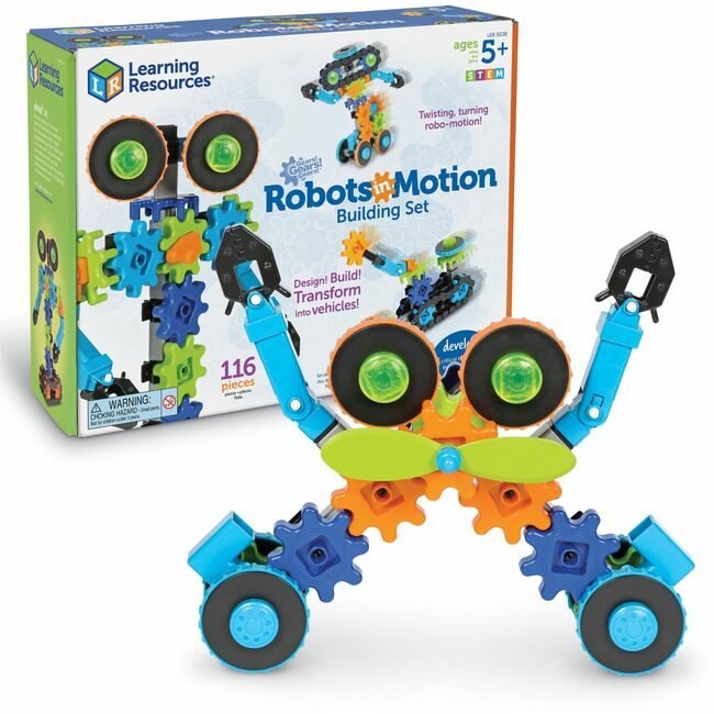 Learning Resources Set Gears Robots In Motion LRNLER9228