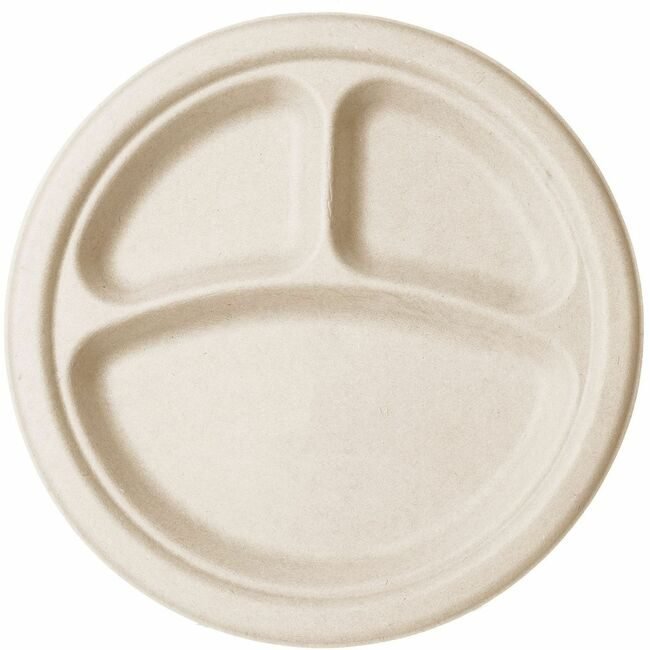 Vegware Plate Nat Fbr 13" 3C 500 Count VEGVWP007NFA