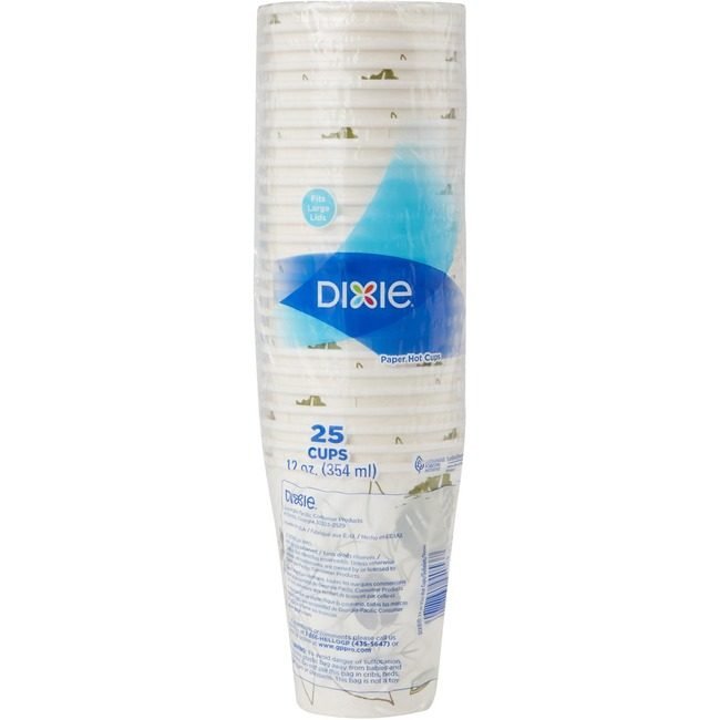 Georgia-Pacific Dixie Cup Hot Pathways 12OZ 25 Count DXE2342WS