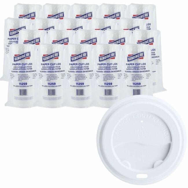 Genuine Joe Lid Ripple Cup White GJO11259CT