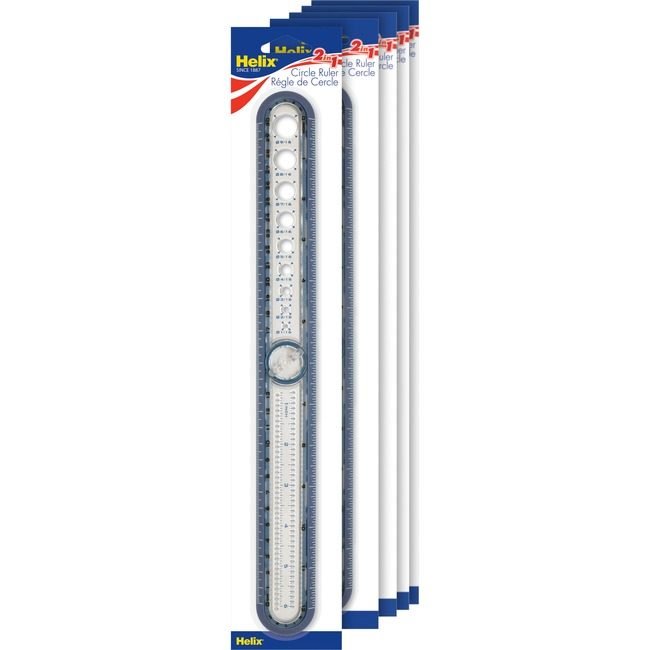 Helix Ruler 2N1 Compas/Circle 12" HLX36001