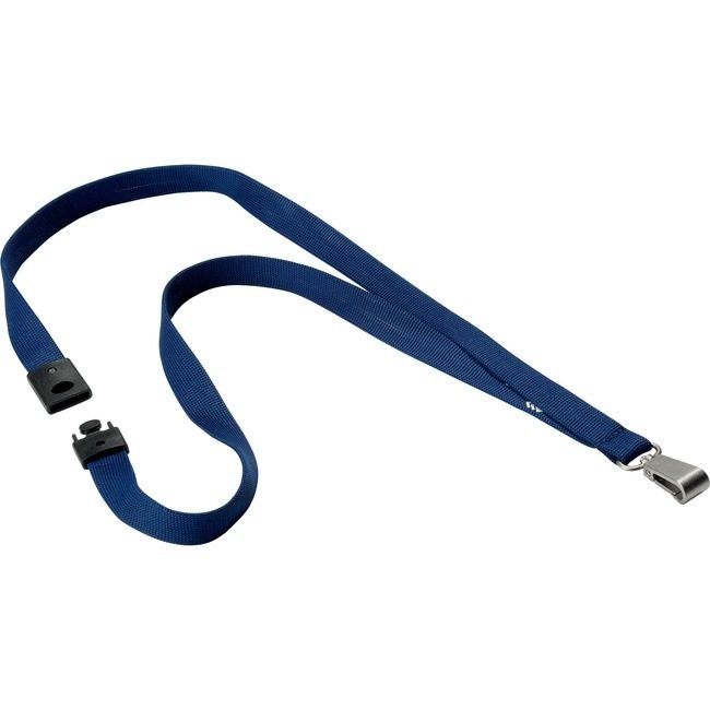 DURABLE Lanyard Textile 0.5IN Blue DBL812728
