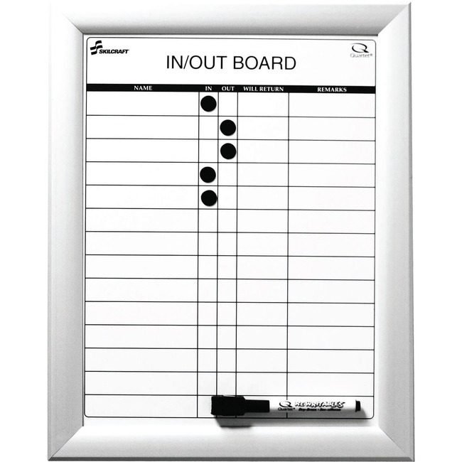 Varies / verify SKU SKU-LEVEL VERIFICATION REQUIRED Board Dryerase In/Out 11X14 NSN4845261