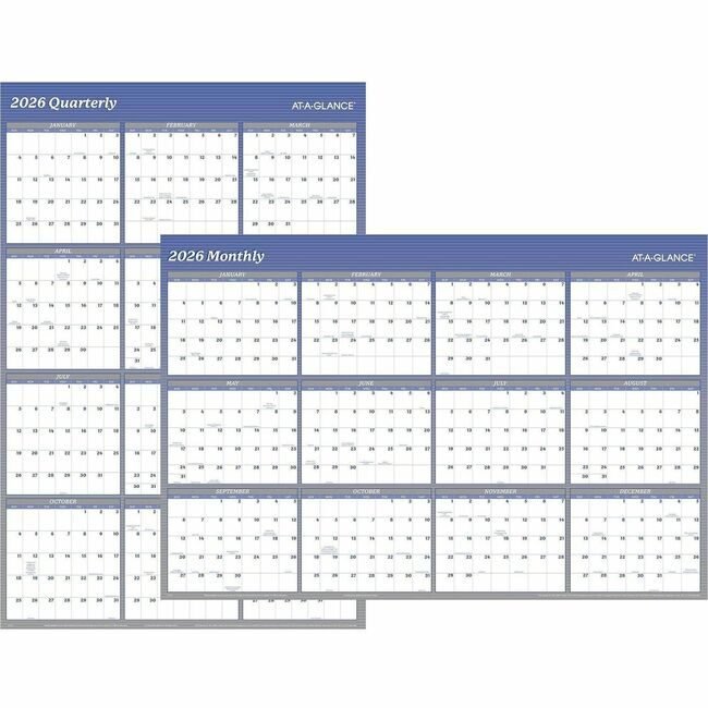 ACCO Brands AT-A-GLANCE Planner Wall Revrsabl 32X48 AAGA1152