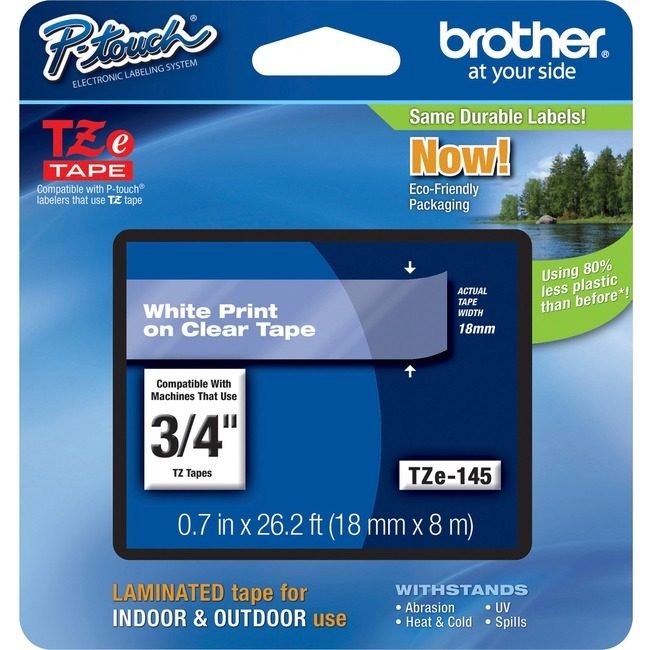 Brother International Cartridge Tape 3/4" We/Cl BRTTZE145