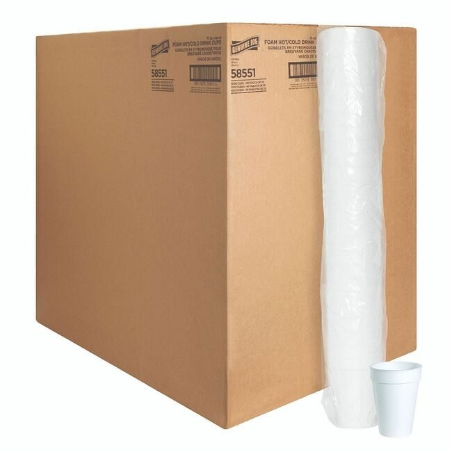 Genuine Joe Cups 10 OZ. FOAM GJO58551