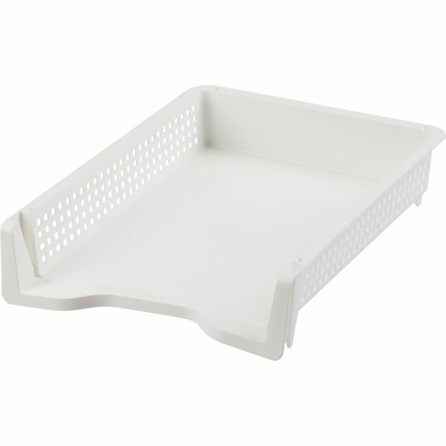 Business Source Tray Letter Stackable White BSN42570