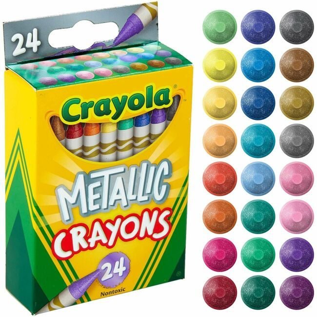 Crayola LLC Crayon Metallic 24 Count CYO52-8815