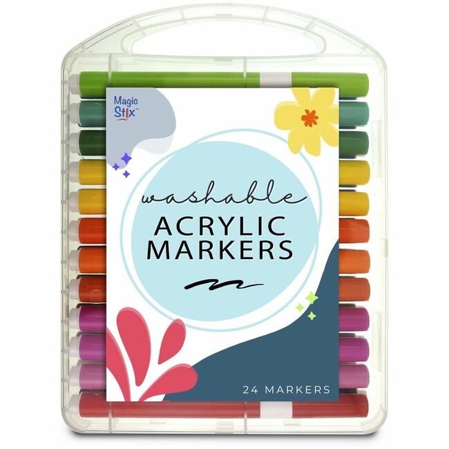 The Pencil Grip Acrylic Markers 24 TPG498