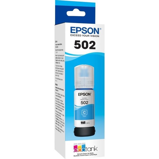 Epson America Ink Bottle T502 Cyn Snsr EPST502220S