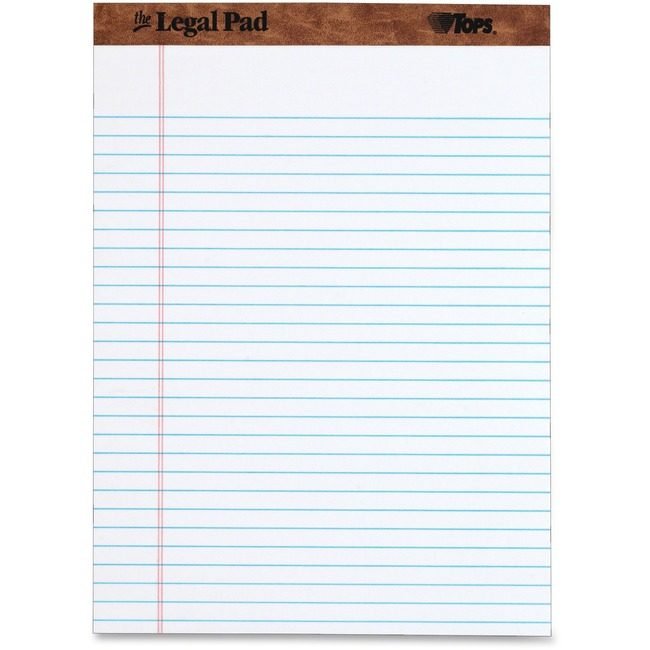 TOPS Products Pad Lgl Rl Letter White TOP75330