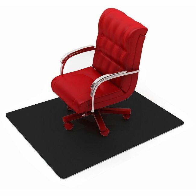 Floortex Chairmat Pvc Hf 48X60 Black FLRFC124860HEBV