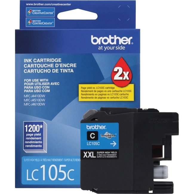 Brother International Cartridge Ink 1200 PG Cyn BRTLC105C
