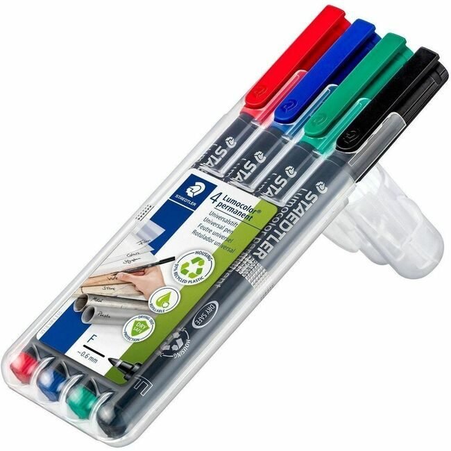 Staedtler Marker Perm Lumocolor Fine STD318WP4