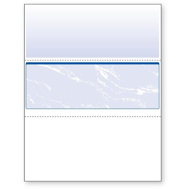 Paris Corporation PrintWorks Professional Check Paper Middle 24LB Be PRB04509