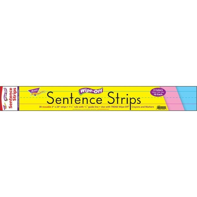 TREND Enterprises Strips Sentnce Wpof 24" Assorted TEPT4002