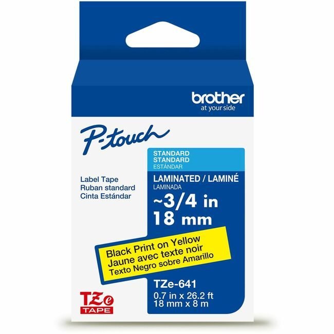 Brother International Cartridge Tape 3/4"BK/YW BRTTZE641G