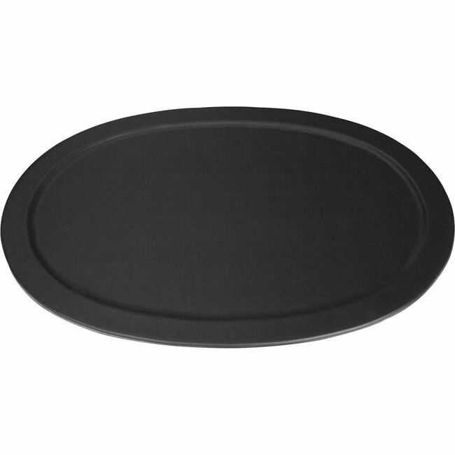 Dacasso Tray Serving Lthr Black DACA1061
