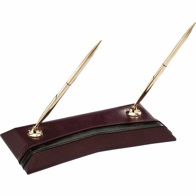 Dacasso Stand Pen Lthr Two-Tone Double DACA7004