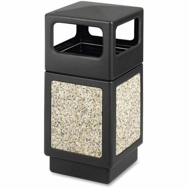 Safco Products Receptacle Sdeopen 38GL Black SAF9472NC