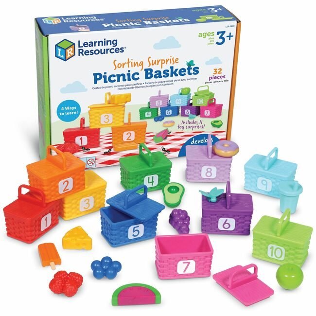 Learning Resources Set Sorting Picnic Baskets LRNLER6810