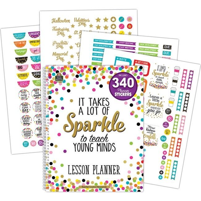 Teacher Created Resources Planner Lesson Confetti TCR2152