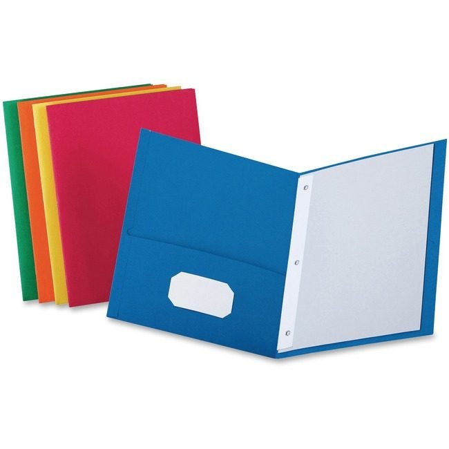 TOPS Products / ACCO legacy Oxford Folder 2POCKET W/Fastnr Assorted OXF57713